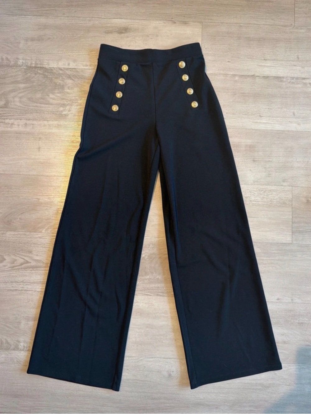 H&M Black Wide-Leg Trousers